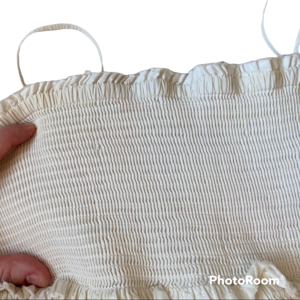 allsaints spitalfields white cotton eyelet sundress size 6 - Picture 6 of 7